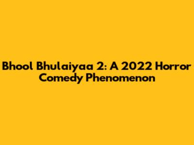 Bhool Bhulaiyaa 2: A 2022 Horror Comedy Phenomenon