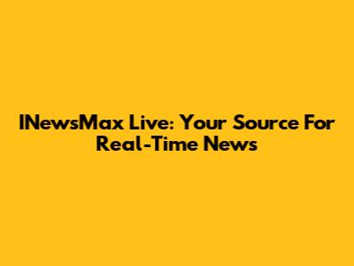 INewsMax Live: Your Source For Real-Time News