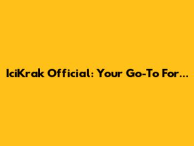 IciKrak Official: Your Go-To For...