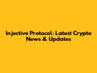 Injective Protocol: Latest Crypto News & Updates