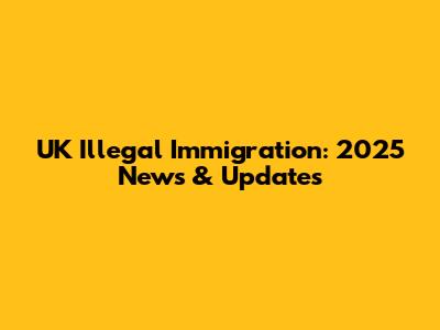 UK Illegal Immigration: 2025 News & Updates