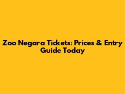 Zoo Negara Tickets: Prices & Entry Guide Today